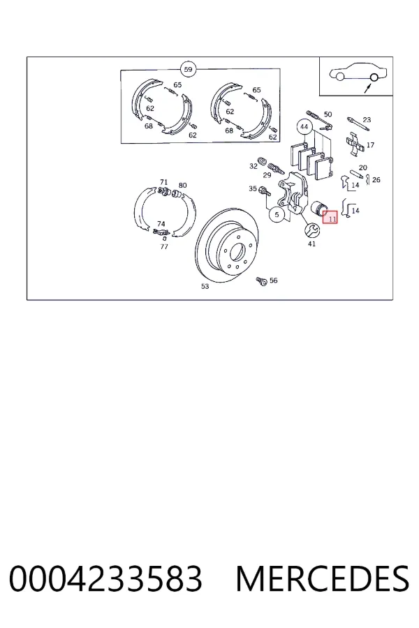 A0004233583 Mercedes 