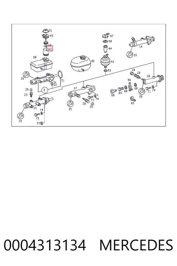 A0004313134 Mercedes 