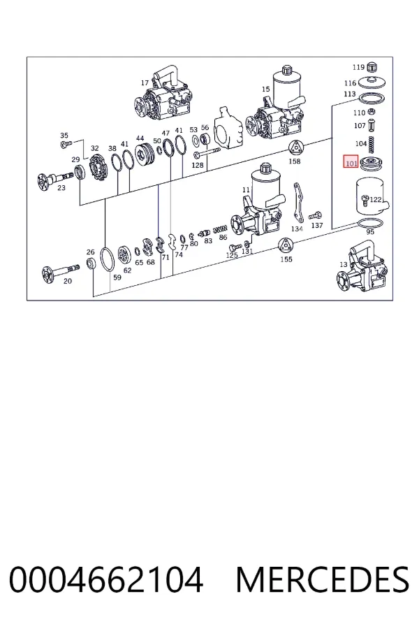 Фильтр ГУР 0004662104 Mercedes