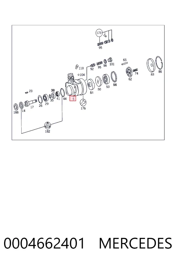 Купить A0004662401 Mercedes Насос рулевого управления