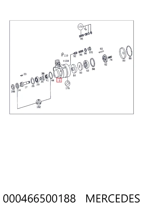 Купить A0004665001 Mercedes Насос рулевого управления