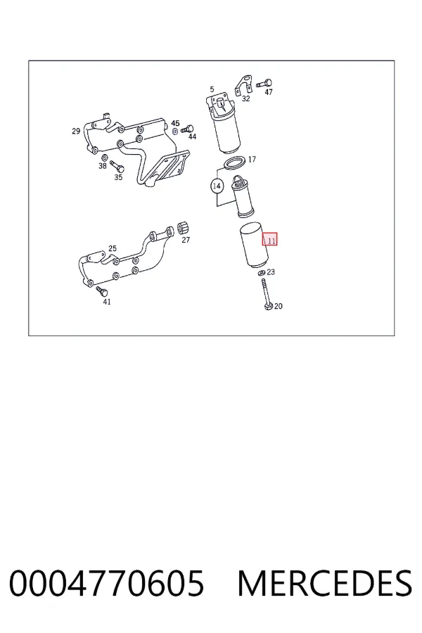 A0004770605 Mercedes 
