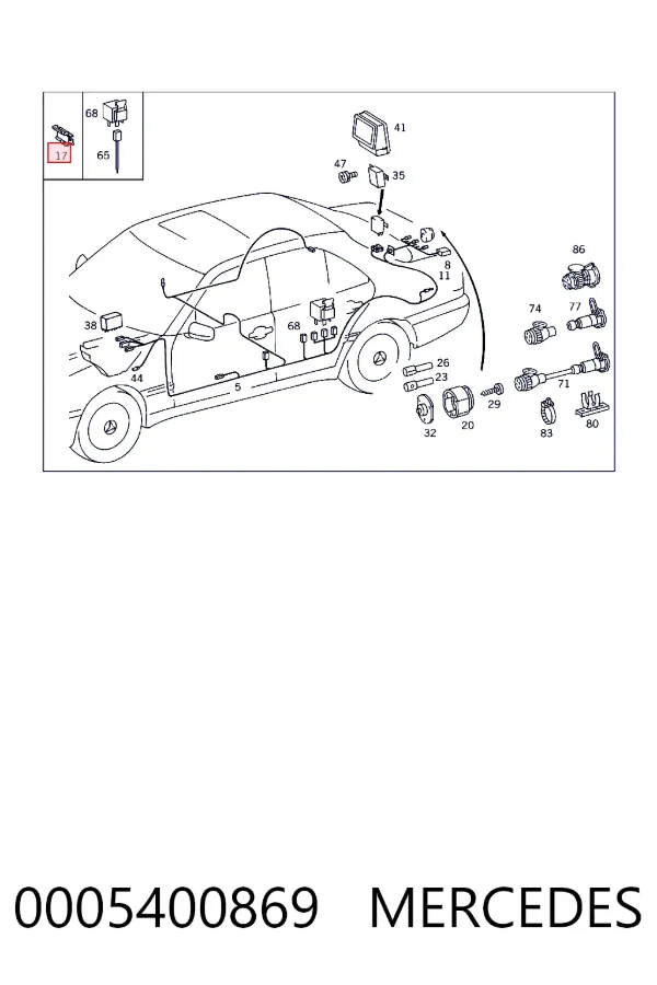  A0005400869 Mercedes
