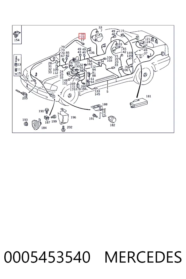 A0005453540 Mercedes 