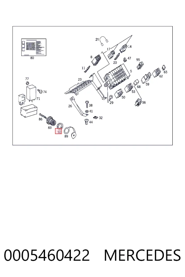 A0005460422 Mercedes 