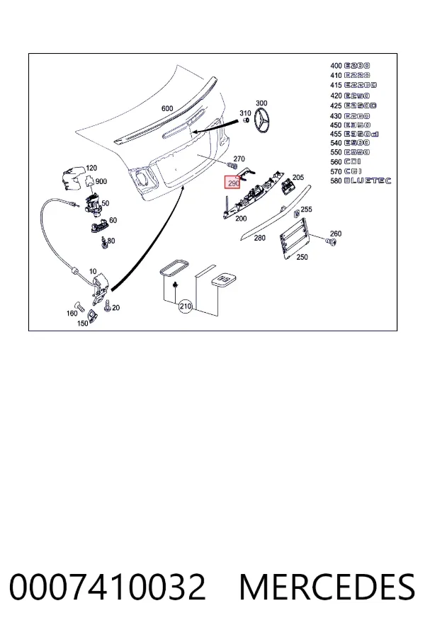  Mercedes A0007410032 цена, от 2.96 USD