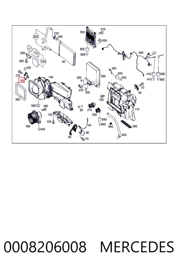 Мотор заслонки рециркуляции воздуха Mercedes A0008206008 цена, от 133.90 USD