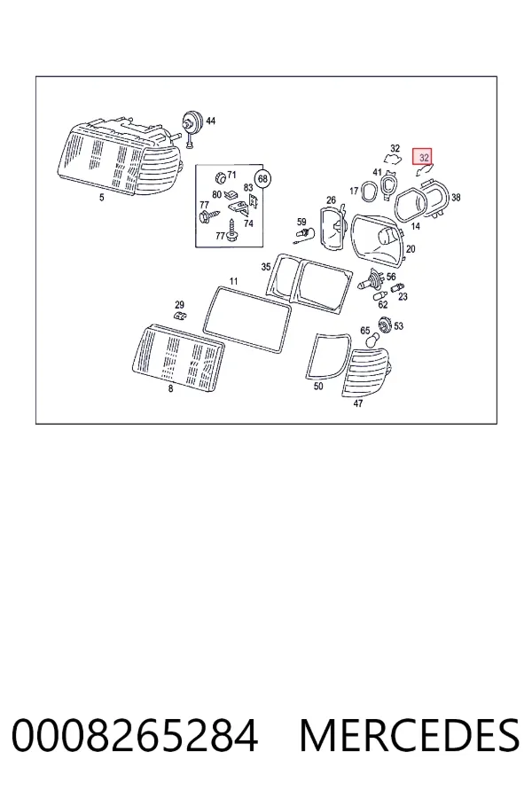 A0008265284 Mercedes 