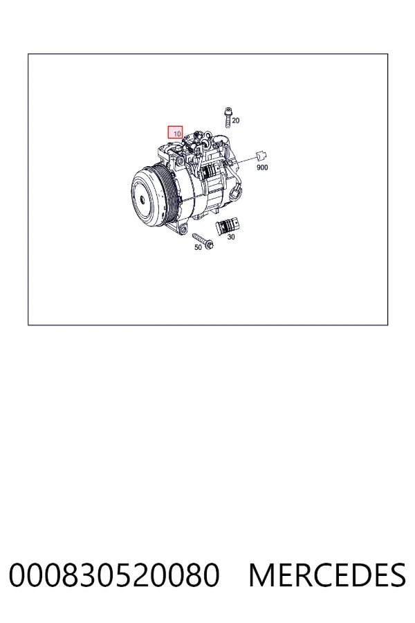 A0008305200 Mercedes Компрессор хладагента