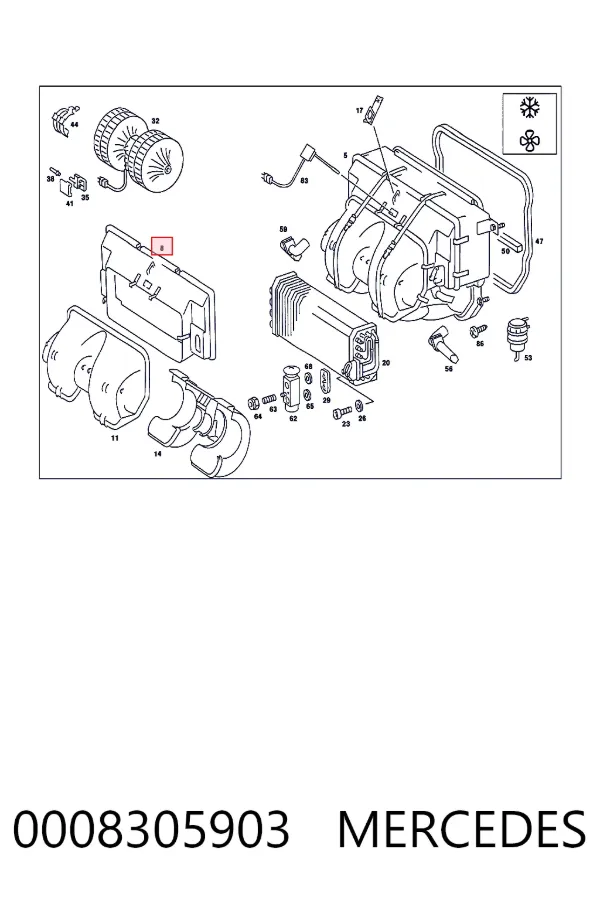 A0008305903 Mercedes 
