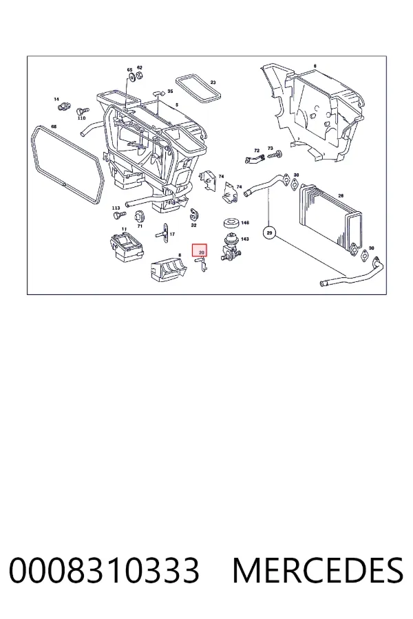 A0008310333 Mercedes 