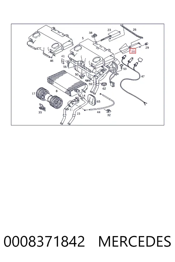 A0008371842 Mercedes 