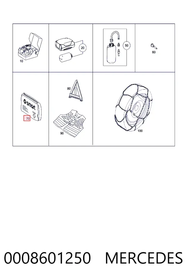 A0008601250 Mercedes