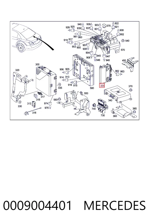  A0009004401 Mercedes
