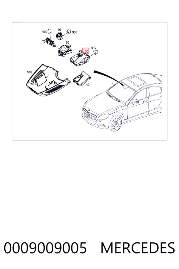 Камера заднего вида 0009009005 Mercedes
