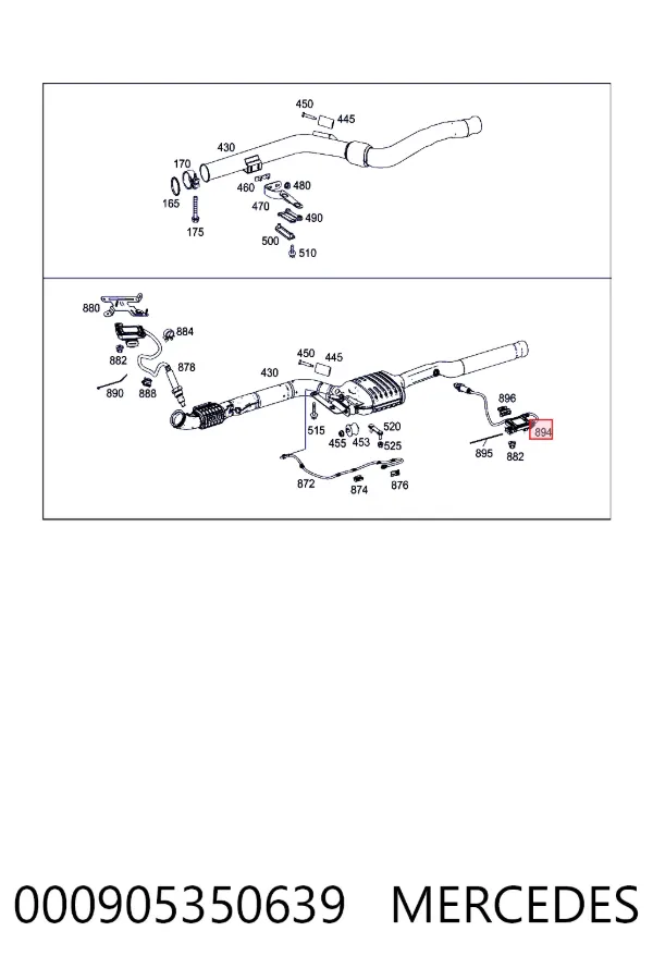 A000905350639 Mercedes Датчик оксидов азота NOX