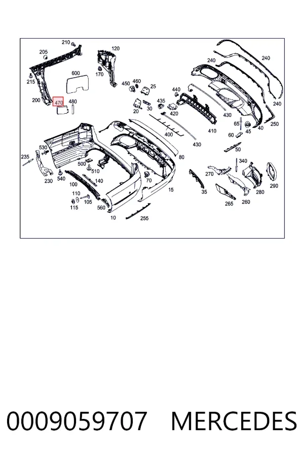  Mercedes A0009059707 цена, от 287.95 USD