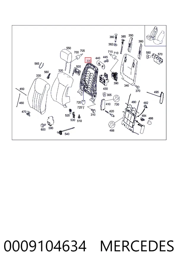A0009104634 Mercedes 