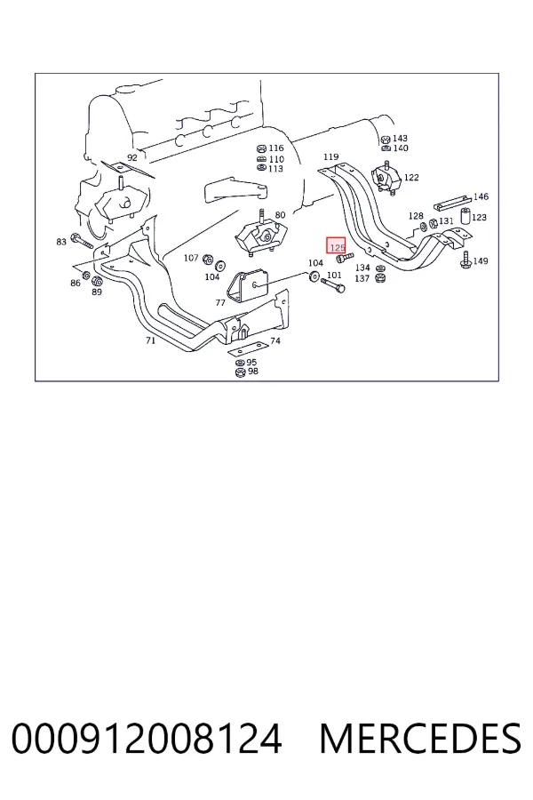  Mercedes N000912008124 цена, от 50.47 USD