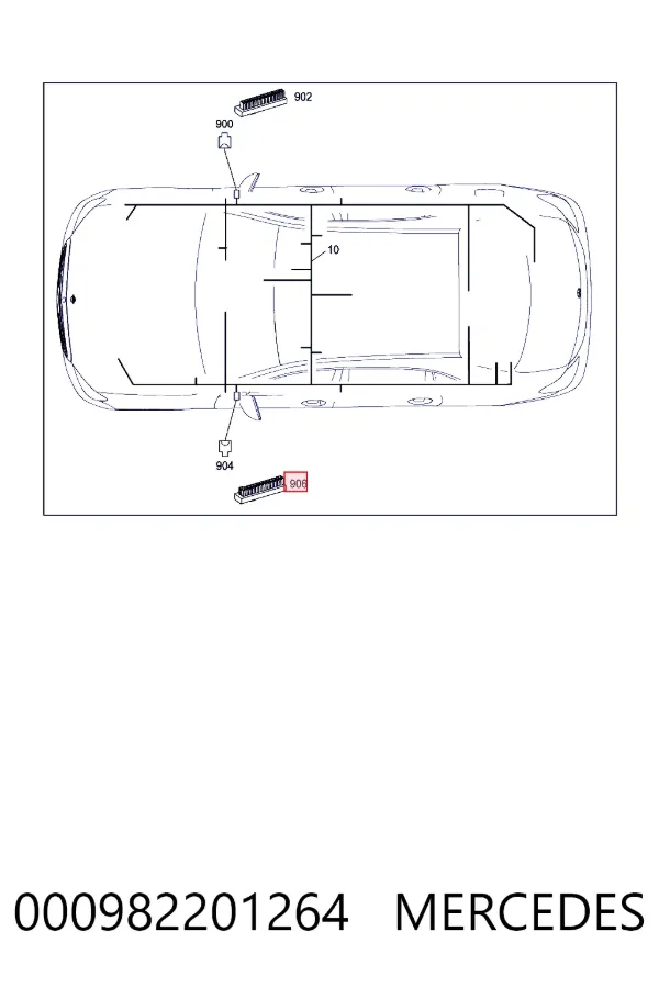  Mercedes A0009822012 цена, от 71.30 USD