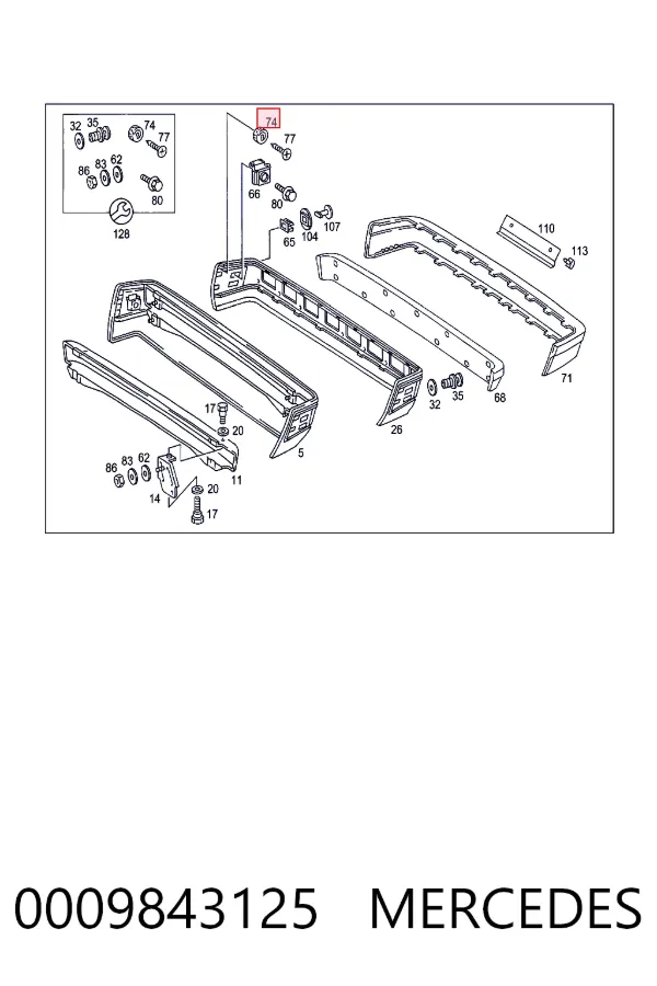  A0009843125 Mercedes