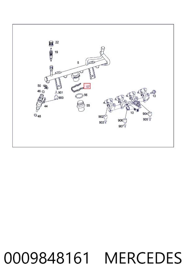 A0009848161 Mercedes 