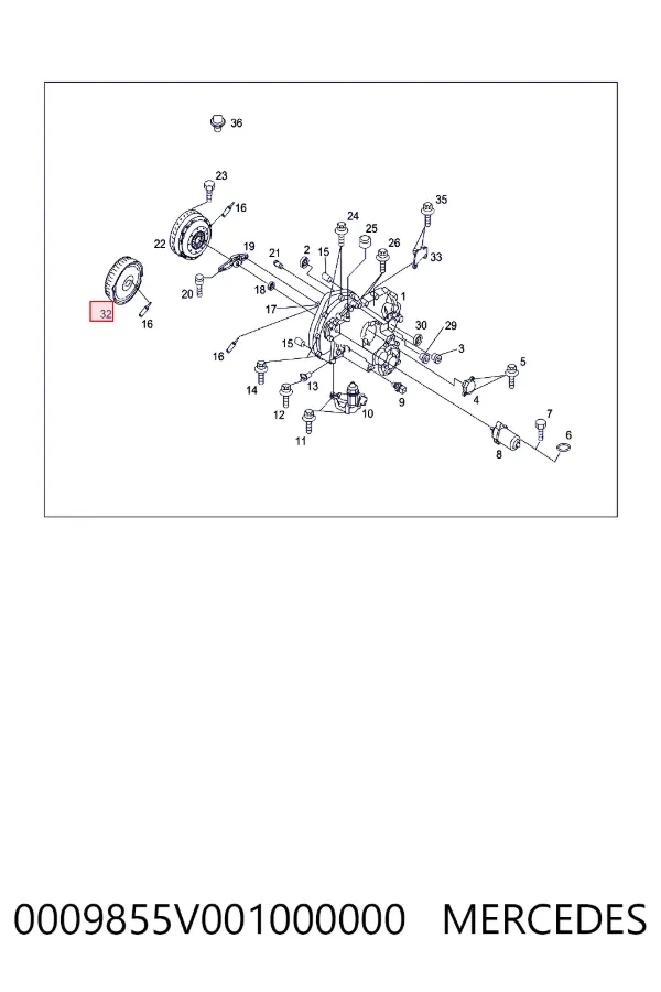 Маховик двигателя Mercedes Q0009855V001000000 цена, от 222.37 USD