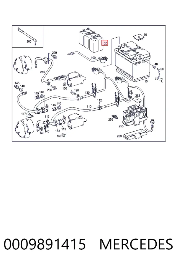  A0009891415 Mercedes