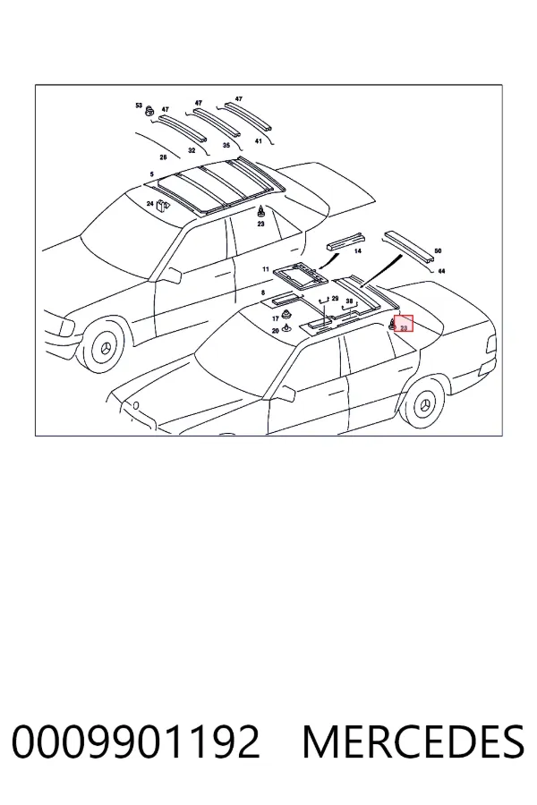 A0009901192 Mercedes 