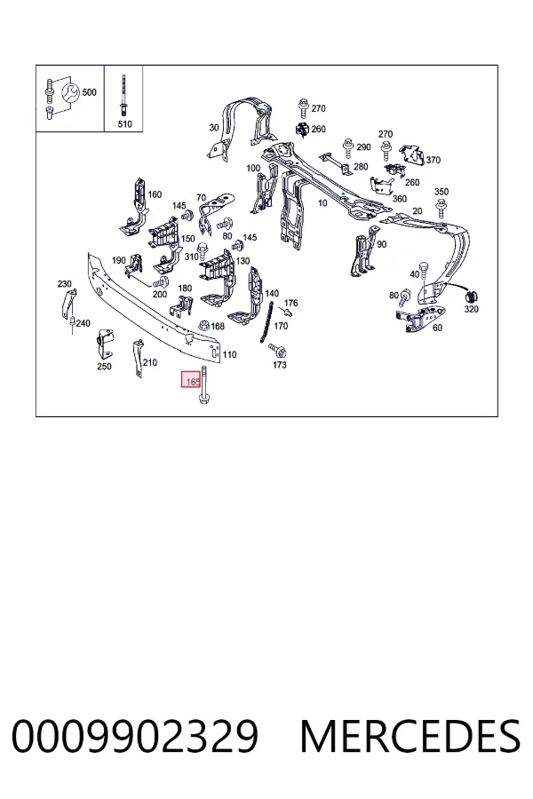  Mercedes A0009902329 цена, от 1.11 USD