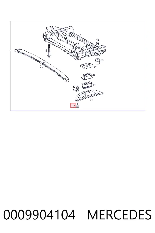 A0009904104 Mercedes 