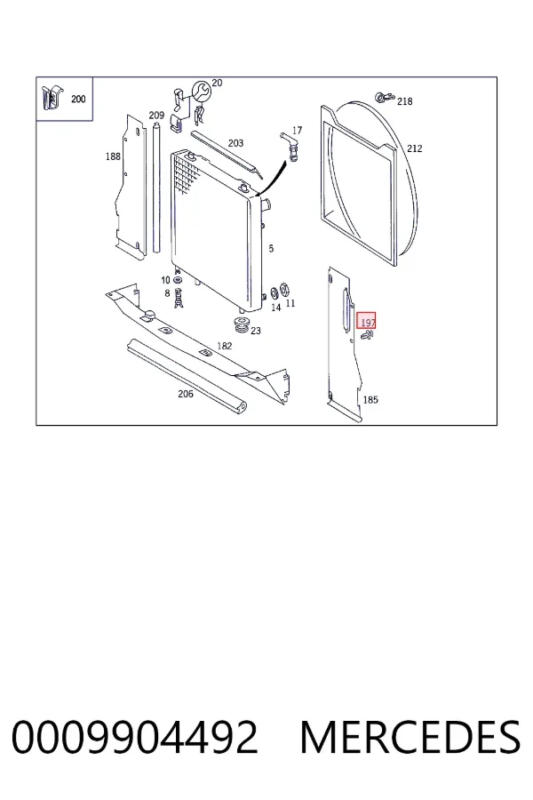 A0009904492 Mercedes 