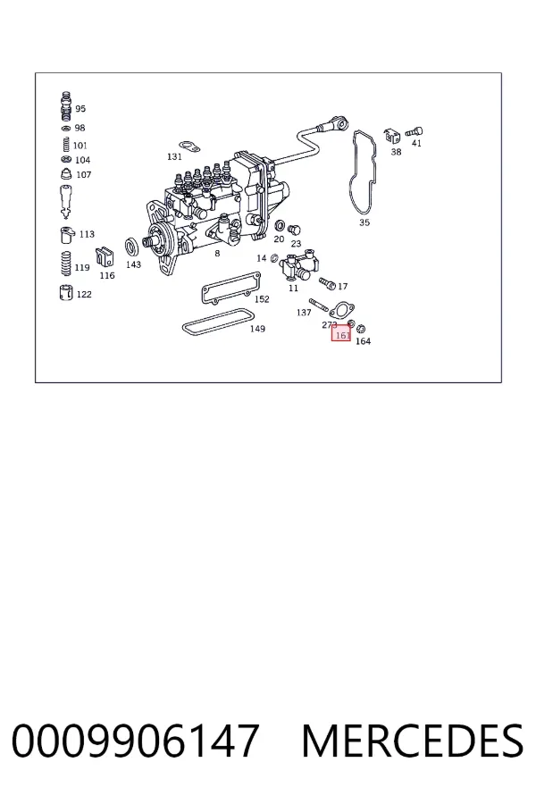 A0009906147 Mercedes Уплотнительное кольцо, универсальное