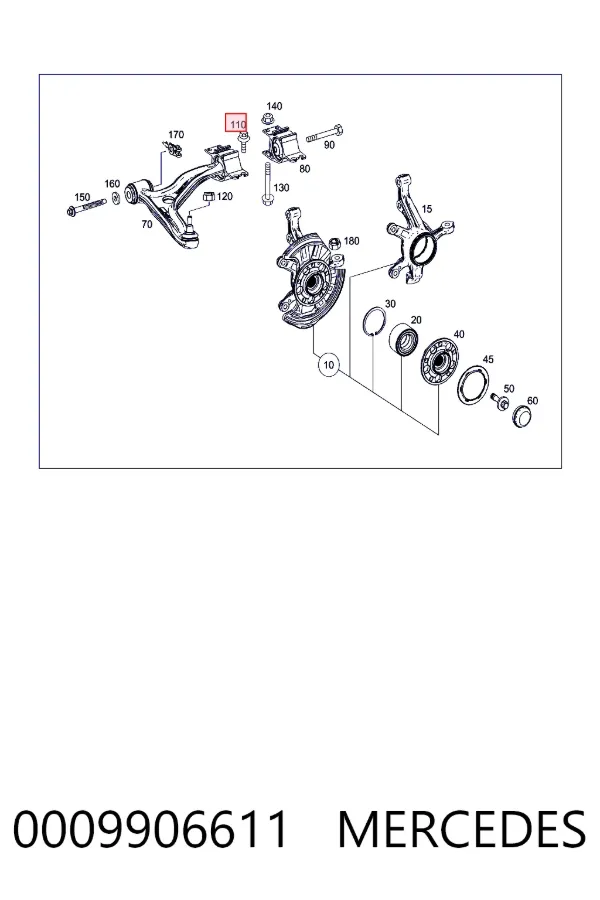 A0009906611 Mercedes 