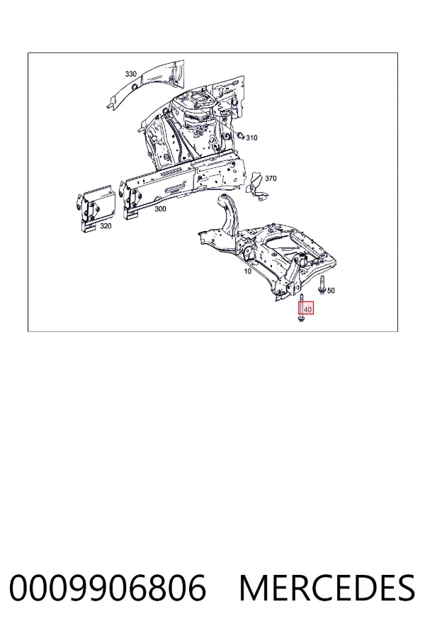  Mercedes A0009906806 цена, от 31.05 USD