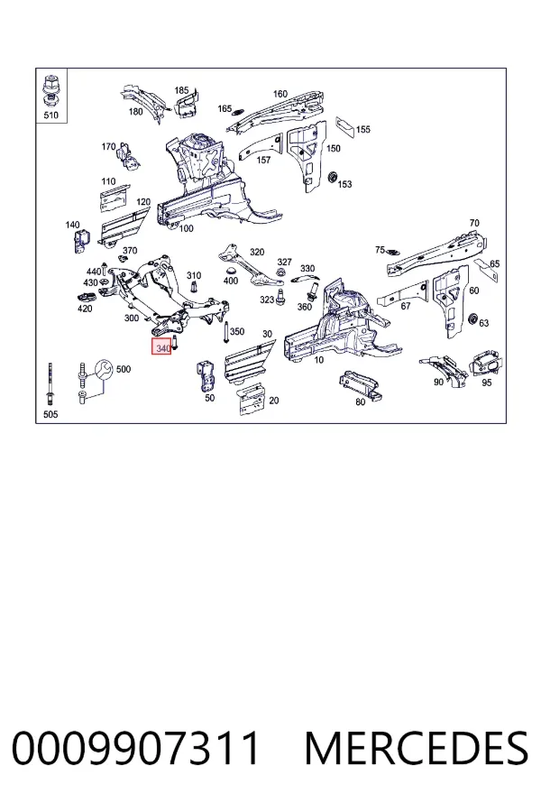Купить A0009907311 Mercedes 