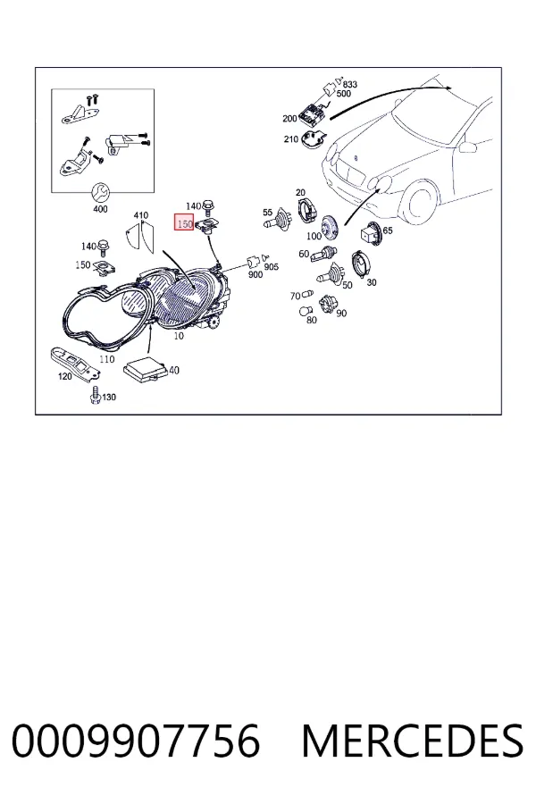 A0009907756 Mercedes 