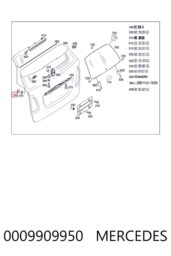 A0009909950 Mercedes 