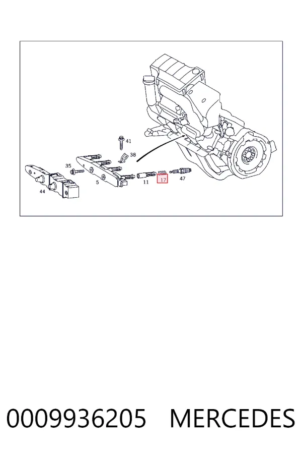 A0009936205 Mercedes 