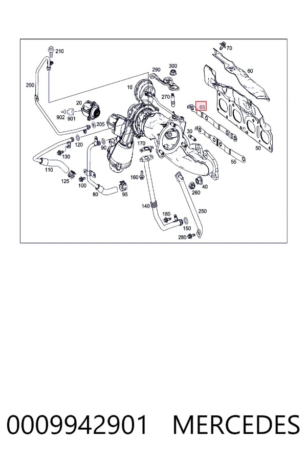 A0009942901 Mercedes 