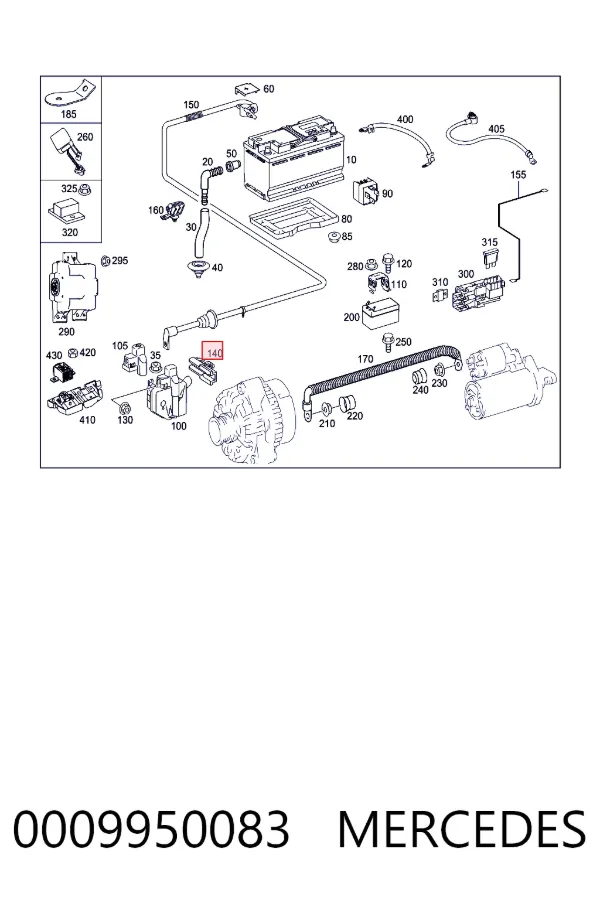 A0009950083 Mercedes 