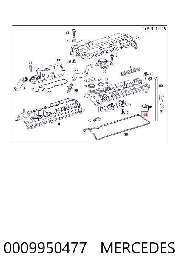 A0009950477 Mercedes 