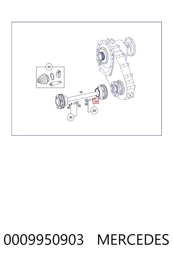 A0009950903 Mercedes 
