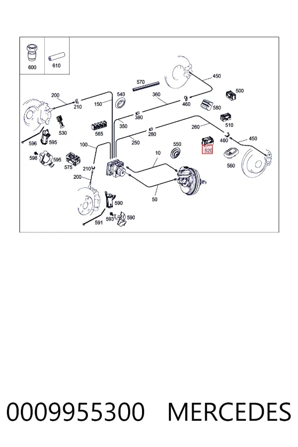 Купить A0009955300 Mercedes 