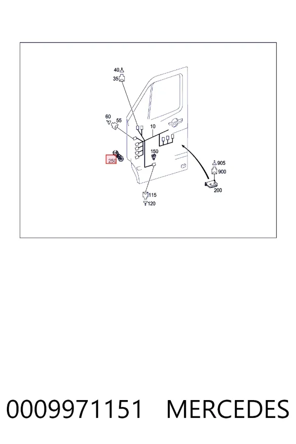 A0009971151 Mercedes 