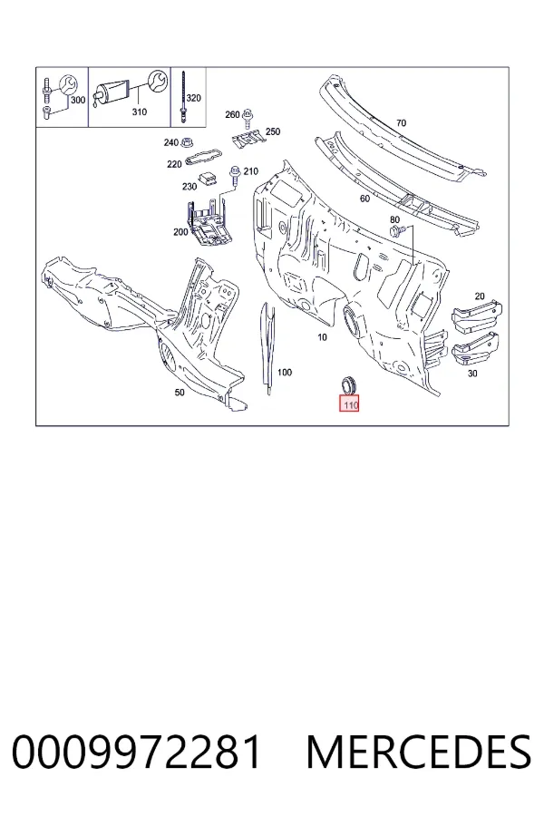 Купить A0009972281 Mercedes 