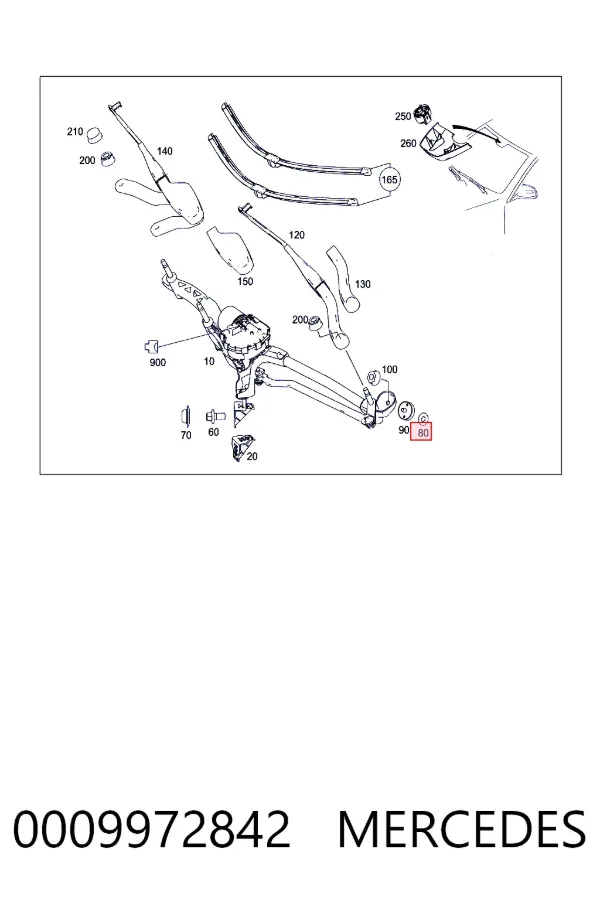 A0009972842 Mercedes 