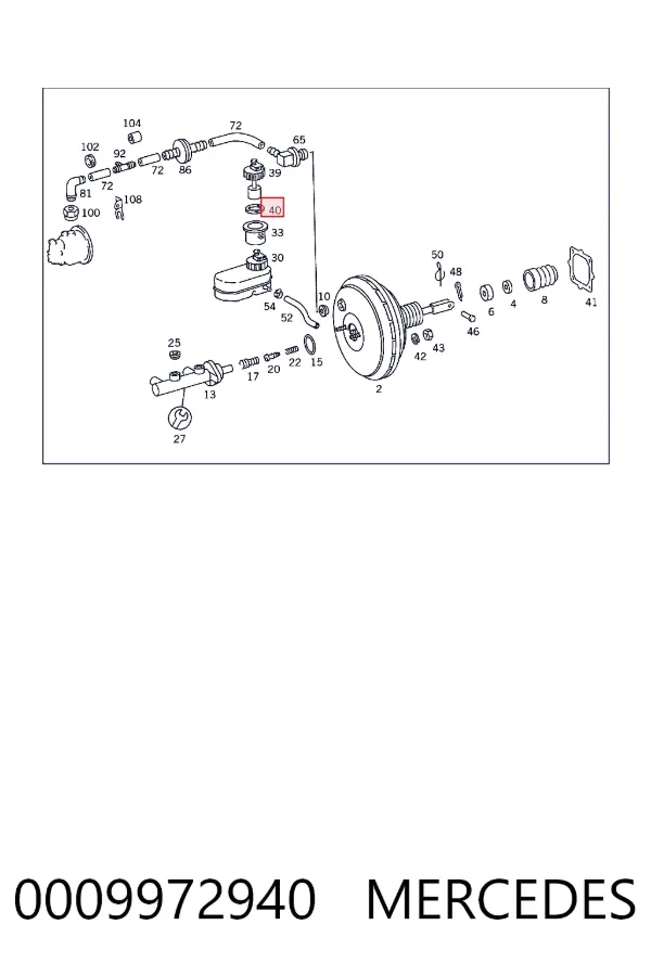 A0009972940 Mercedes 