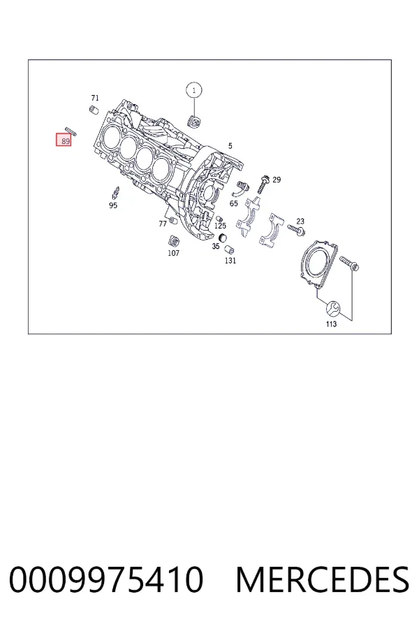 A0009975410 Mercedes 