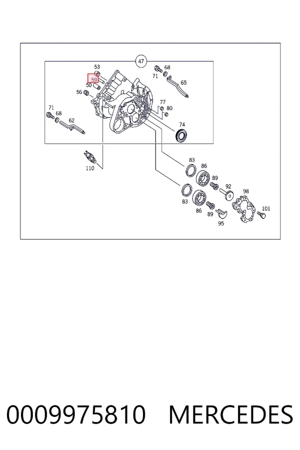 A0009975810 Mercedes 